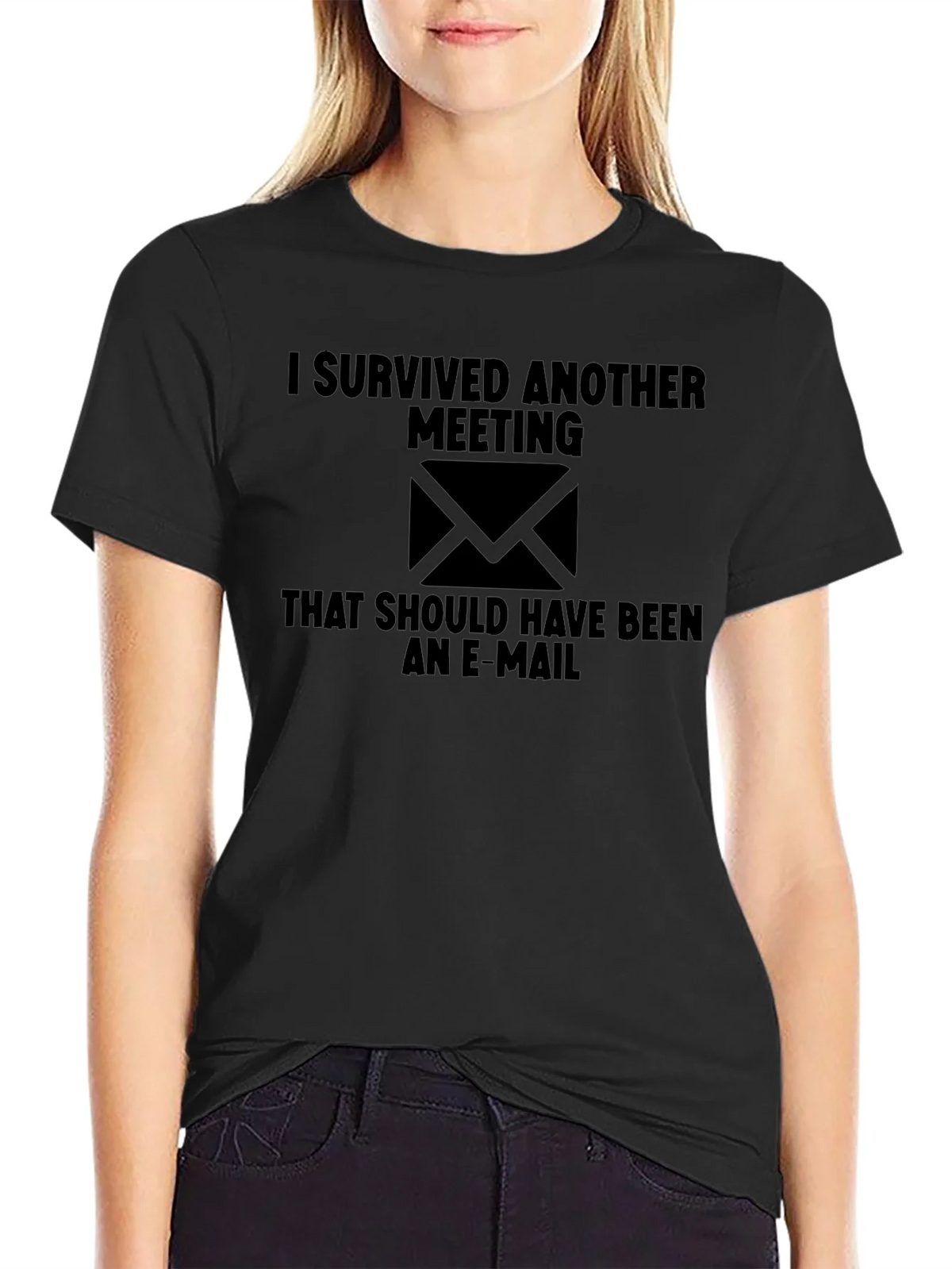 Funny I Survived Another Meeting Graphic Tee