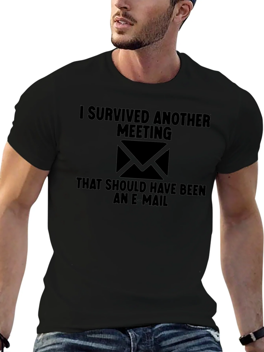 Funny I Survived Another Meeting Graphic Tee