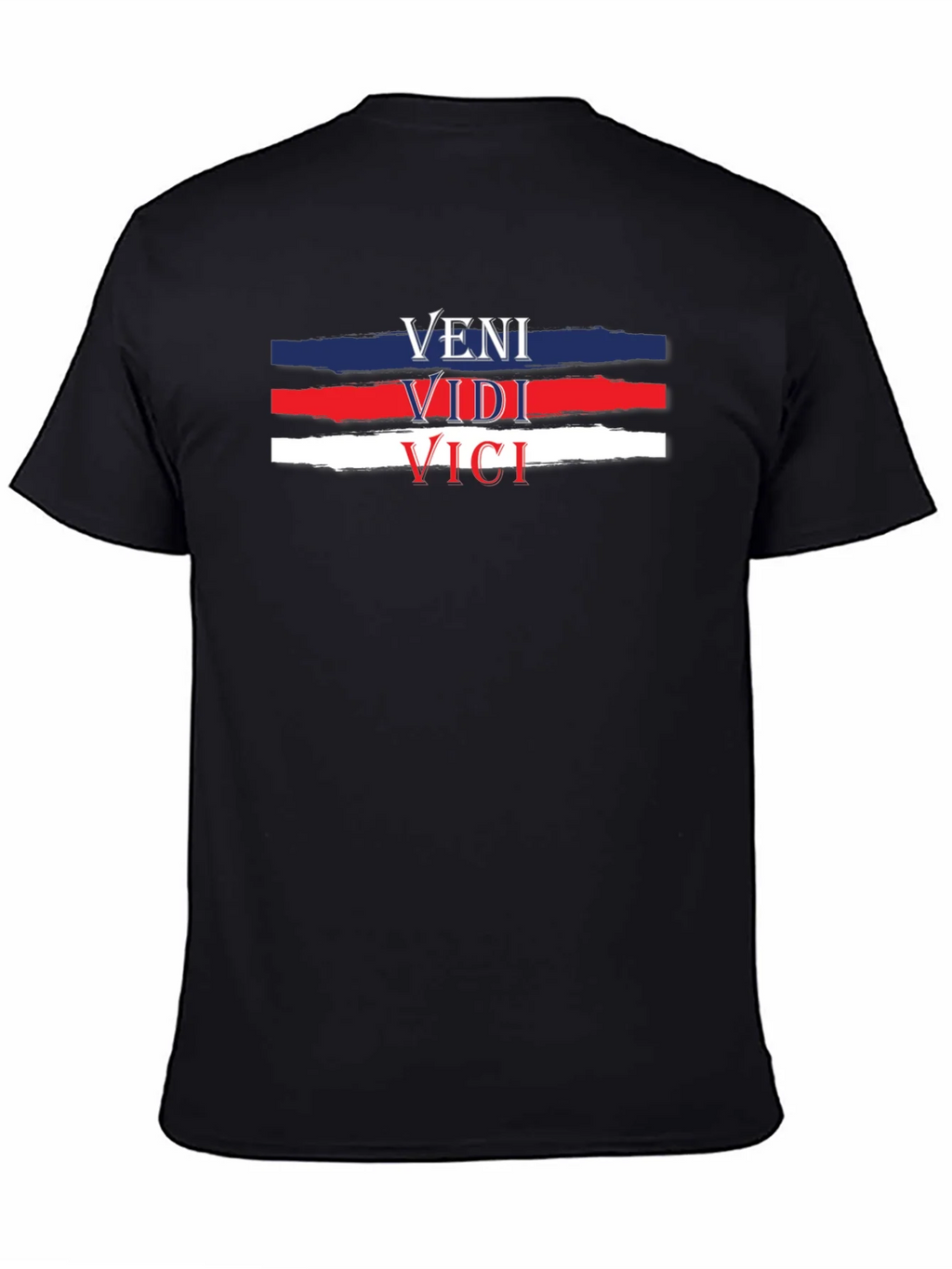 Veni Vidi Vici T-Shirt - Black Cotton Tee