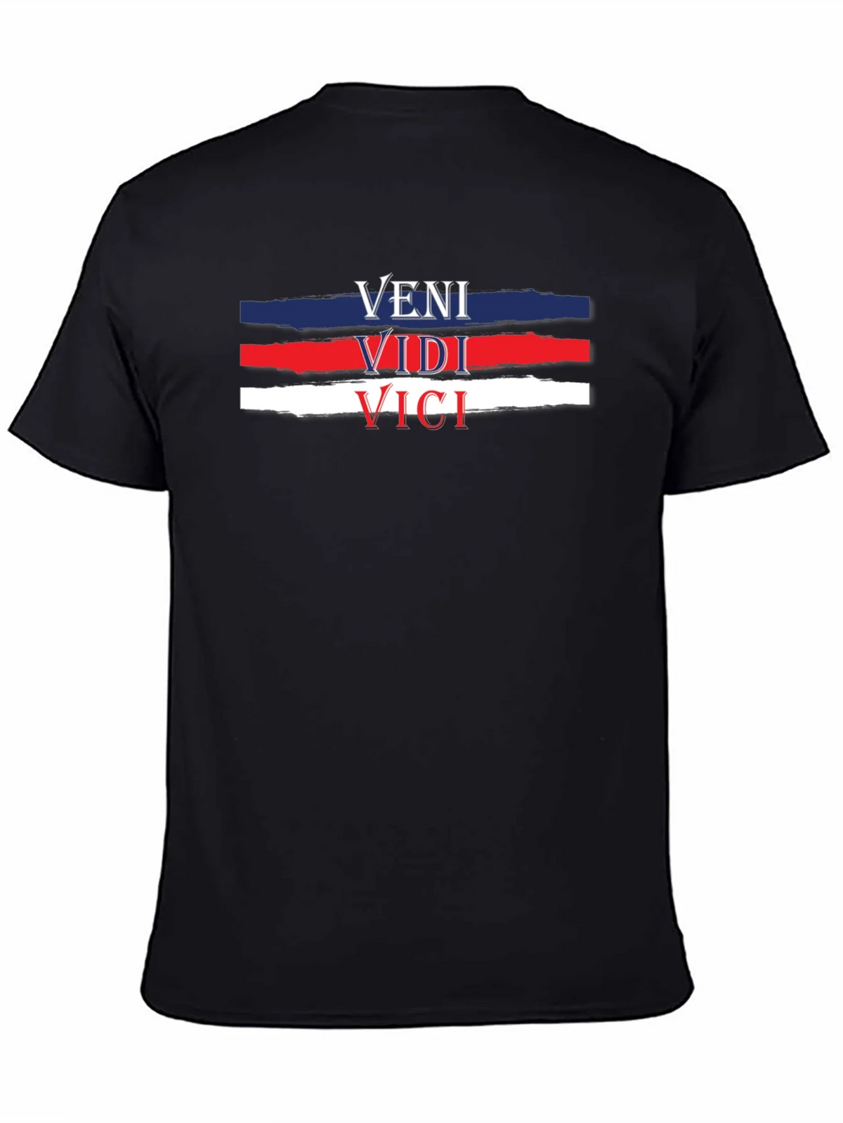 Veni Vidi Vici T-Shirt - Black Cotton Tee