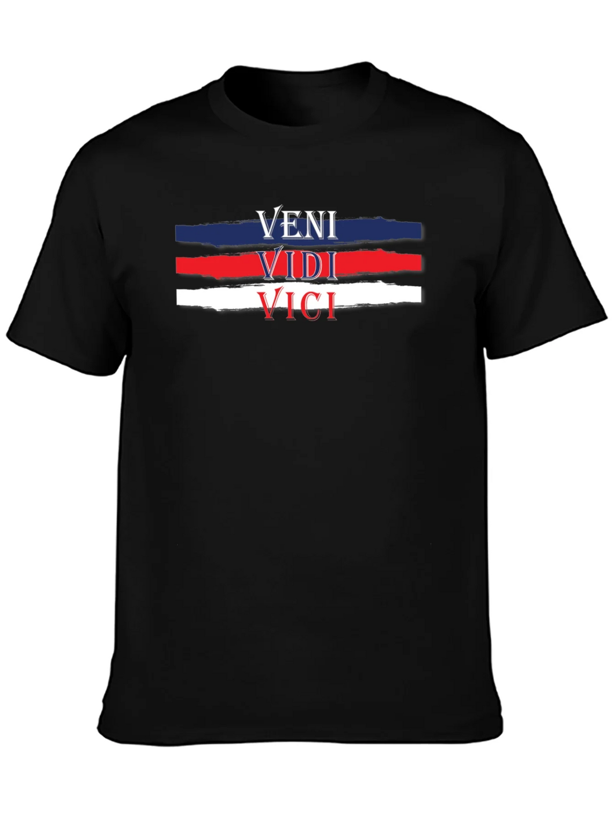 Veni Vidi Vici T-Shirt - Black Cotton Tee