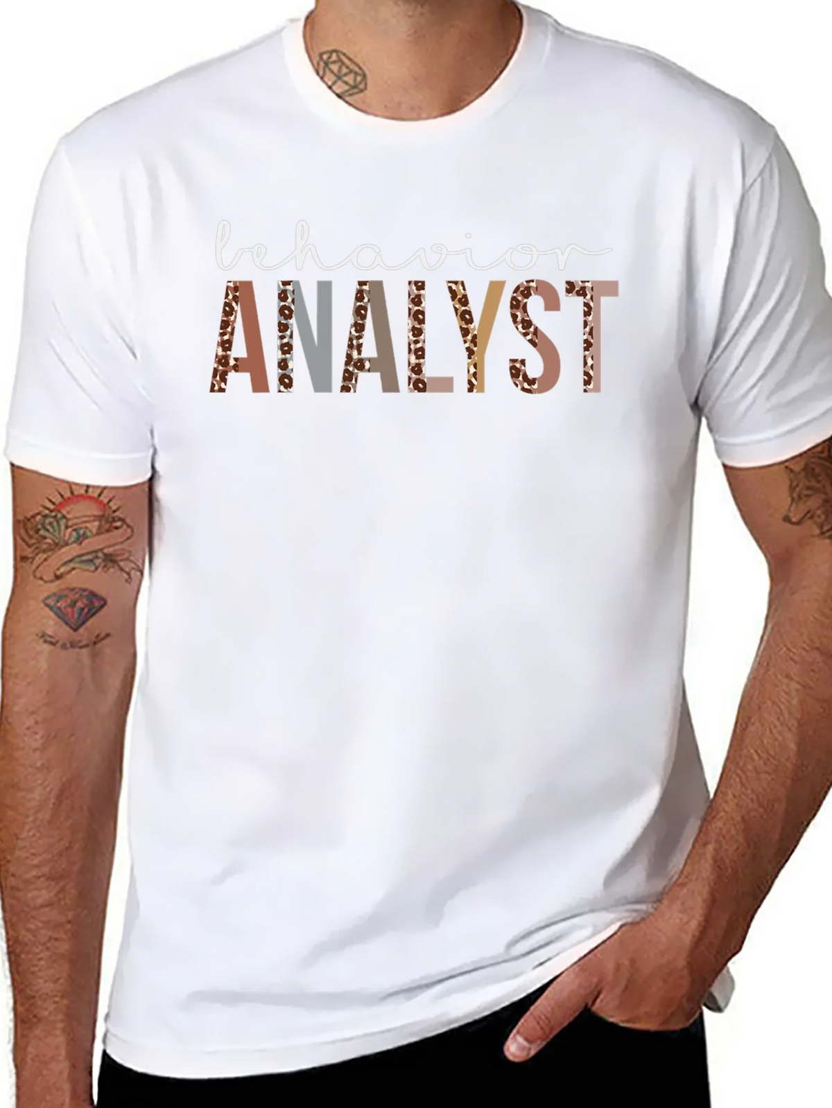 Behavior Analyst Leopard Print T-Shirt
