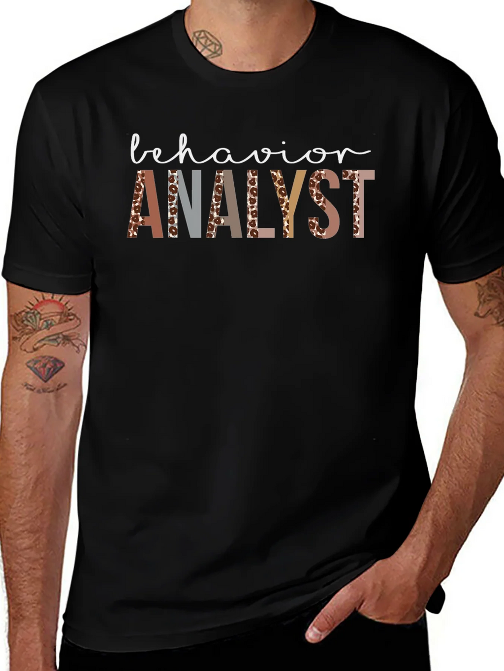 Behavior Analyst Leopard Print T-Shirt