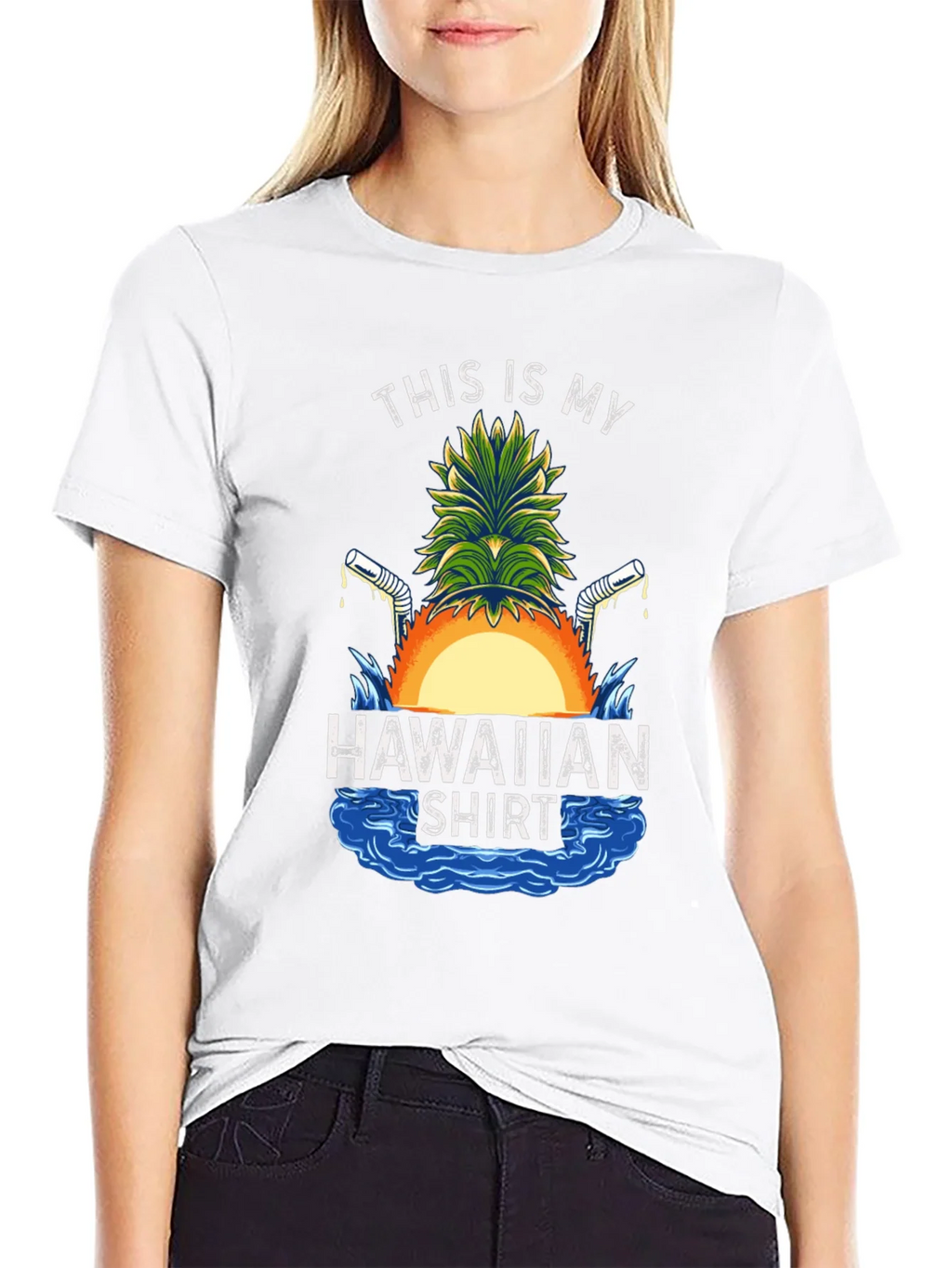 Funny Hawaiian Shirt Graphic Tee