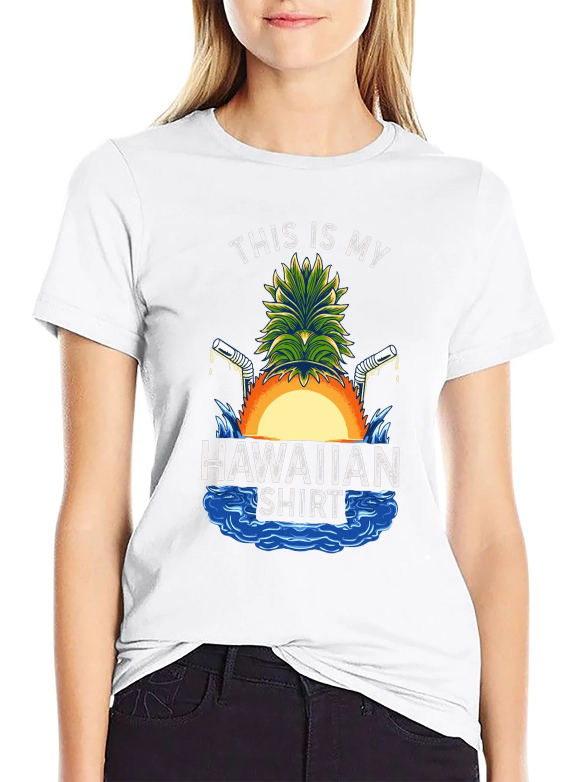 Funny Hawaiian Shirt Graphic Tee