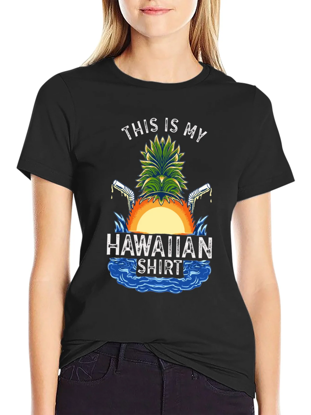Funny Hawaiian Shirt Graphic Tee