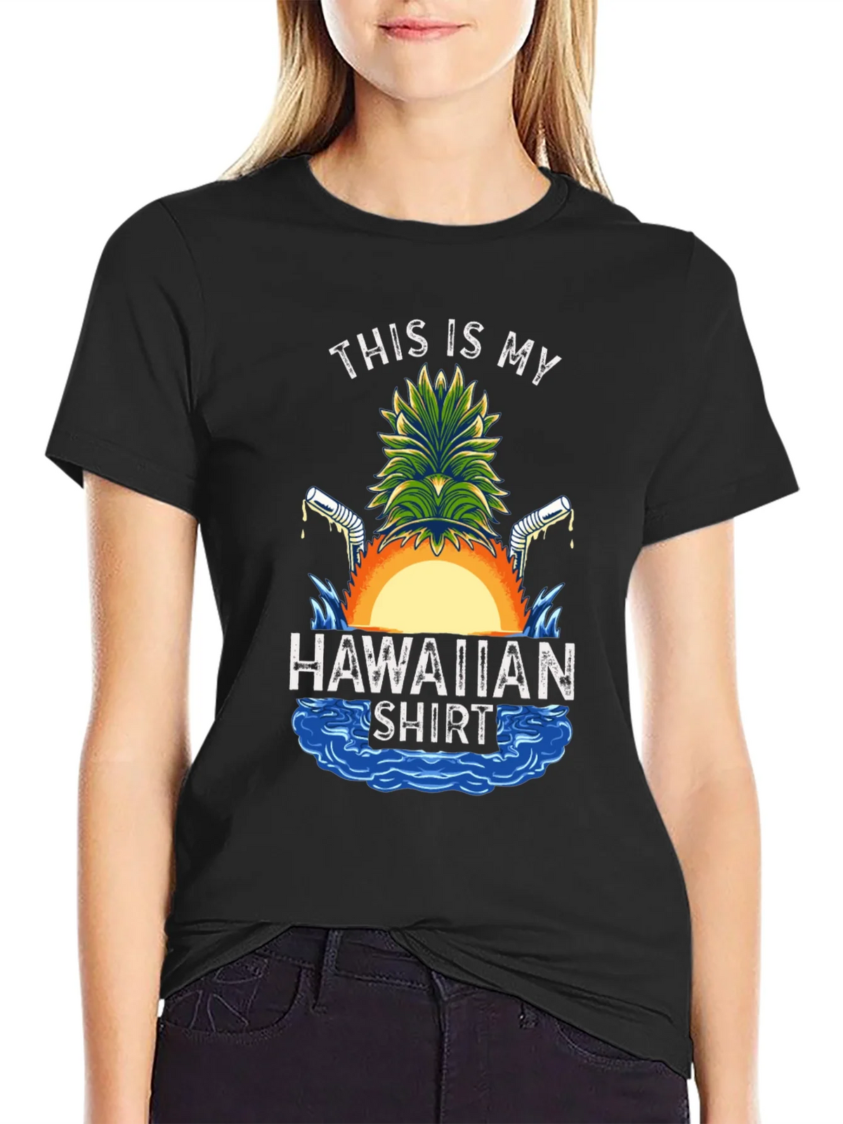 Funny Hawaiian Shirt Graphic Tee