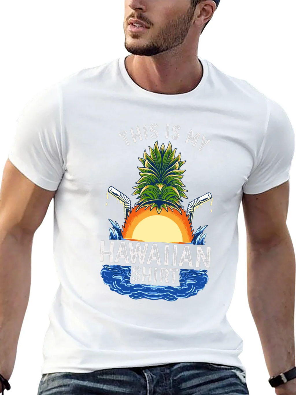 Funny Hawaiian Shirt Graphic Tee