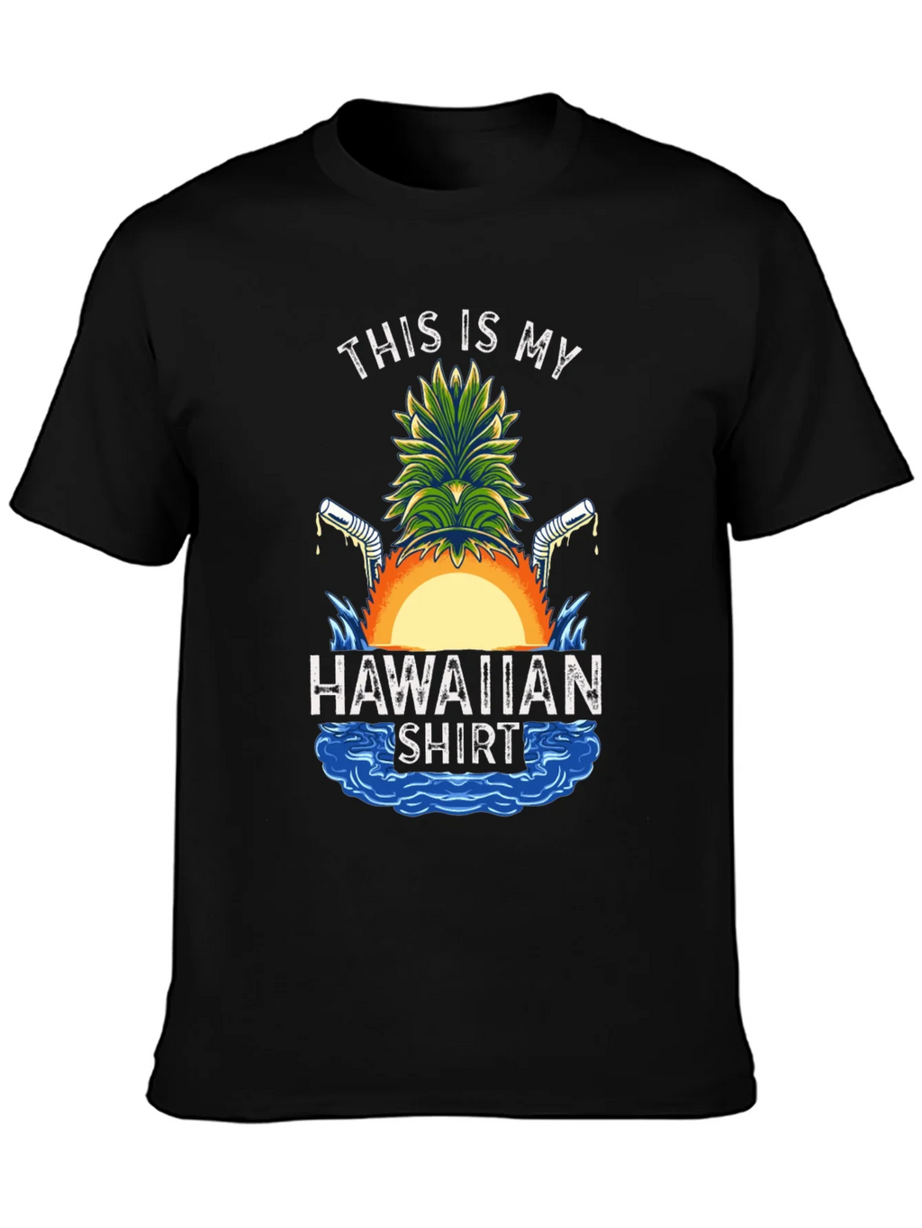 Funny Hawaiian Shirt Graphic Tee