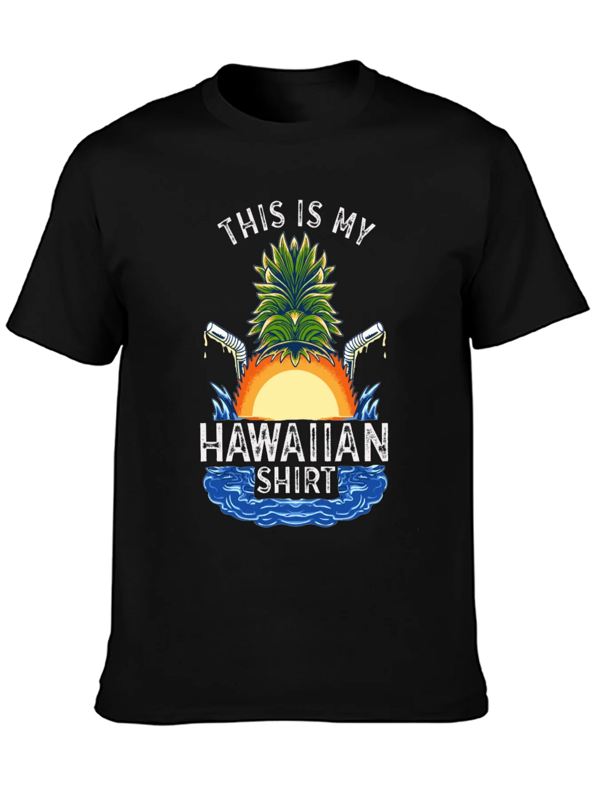 Funny Hawaiian Shirt Graphic Tee
