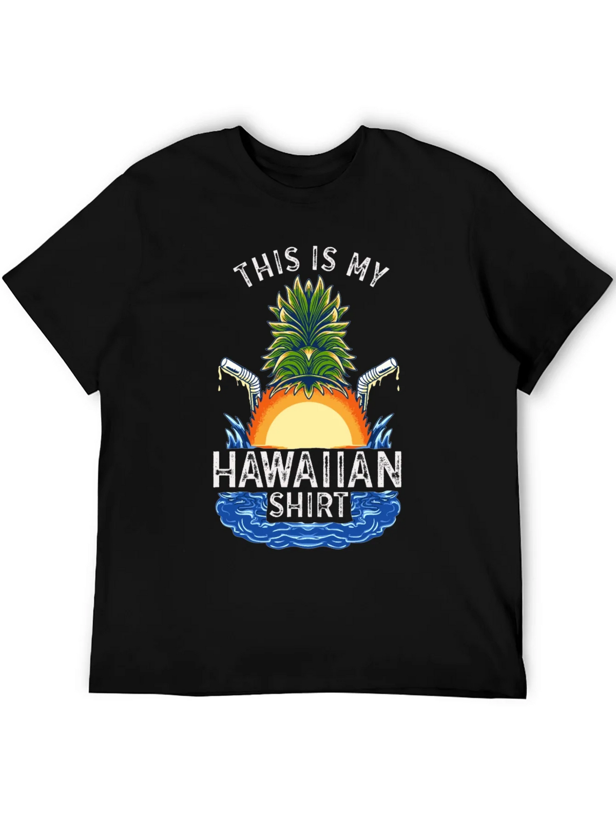Funny Hawaiian Shirt Graphic Tee