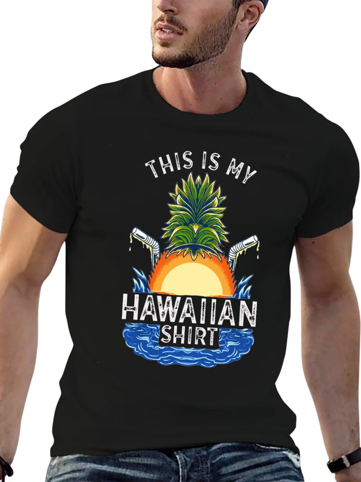 Funny Hawaiian Shirt Graphic Tee