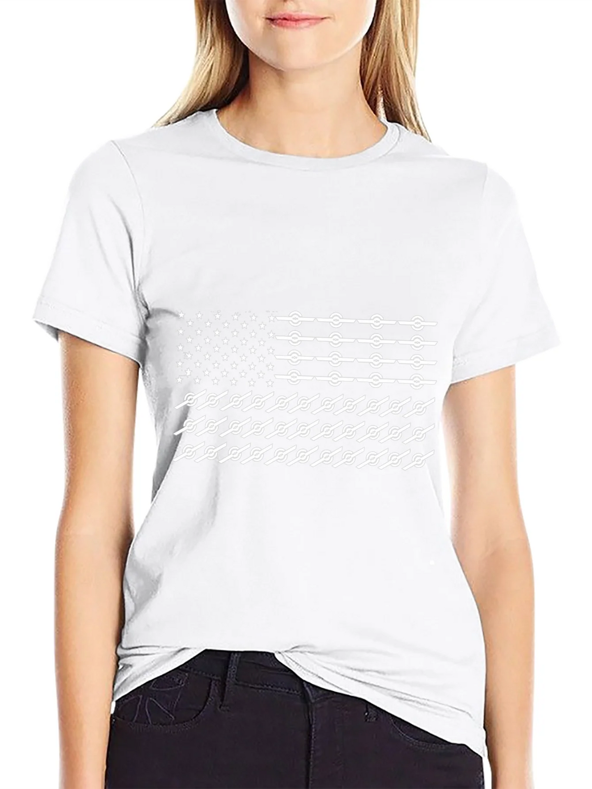American Flag T-Shirt Novelty Design