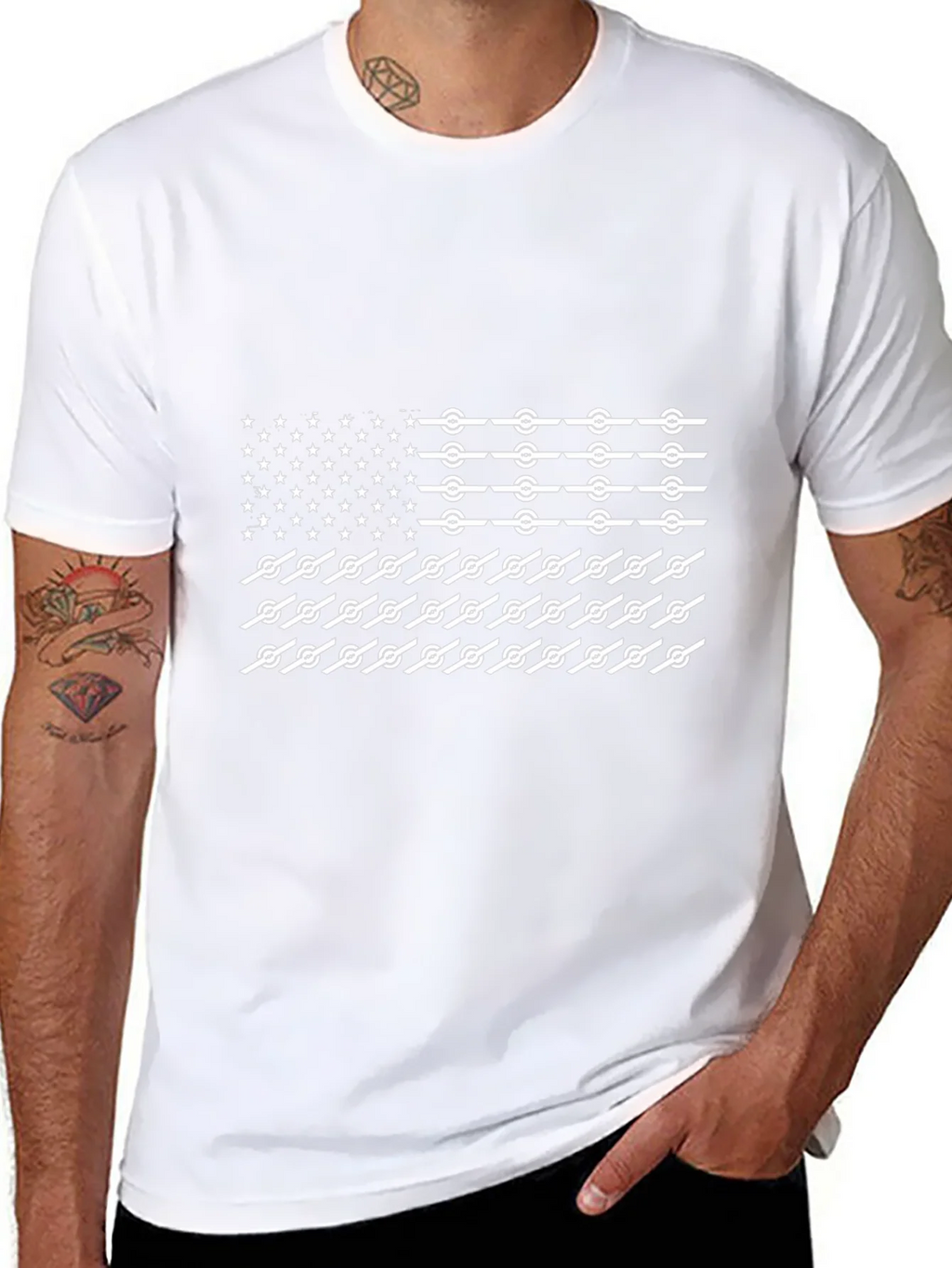 American Flag T-Shirt Novelty Design