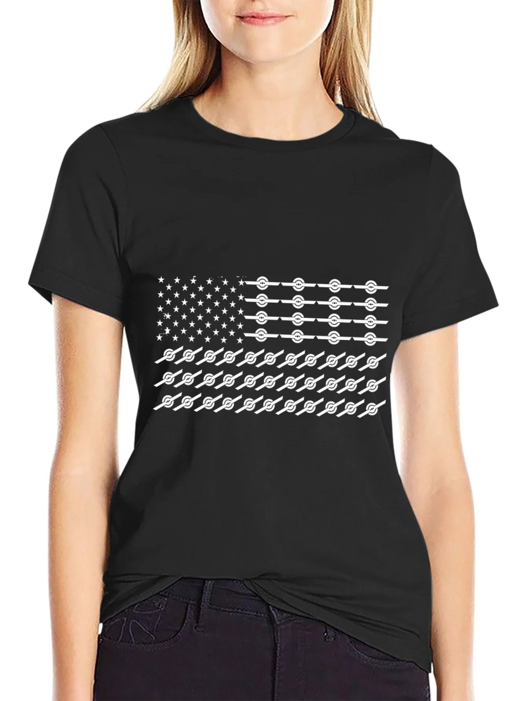 American Flag T-Shirt Novelty Design