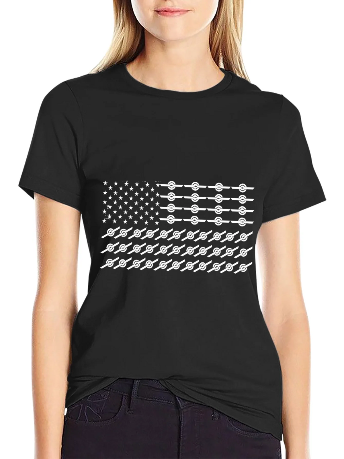 American Flag T-Shirt Novelty Design