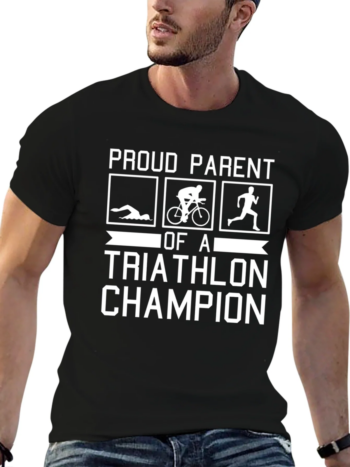 Proud Parent of a Triathlon Champion T-Shirt