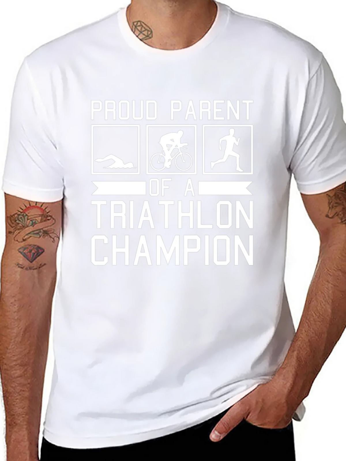 Proud Parent of a Triathlon Champion T-Shirt