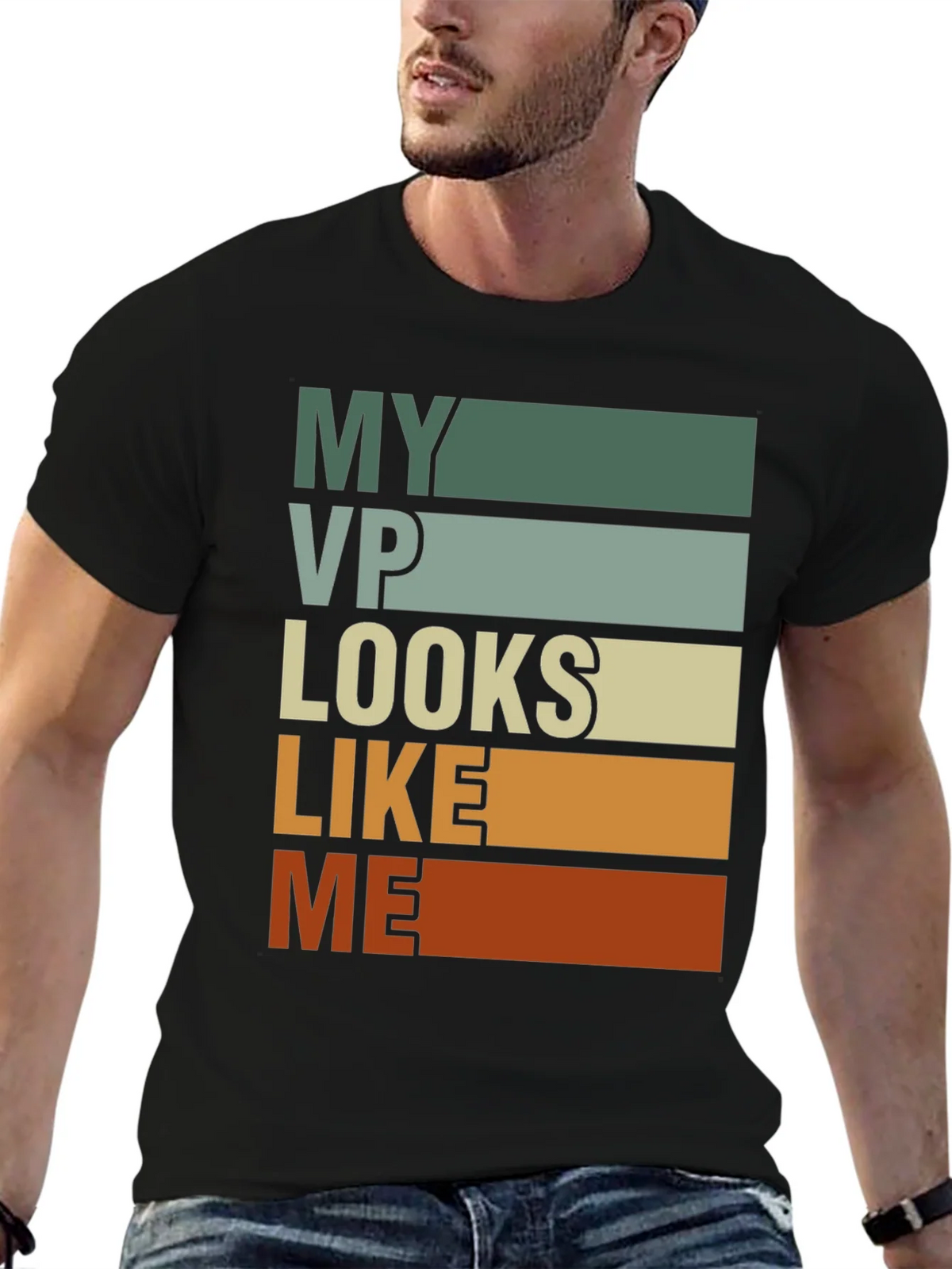 My VP Looks Like Me Retro Style Graphic Tee