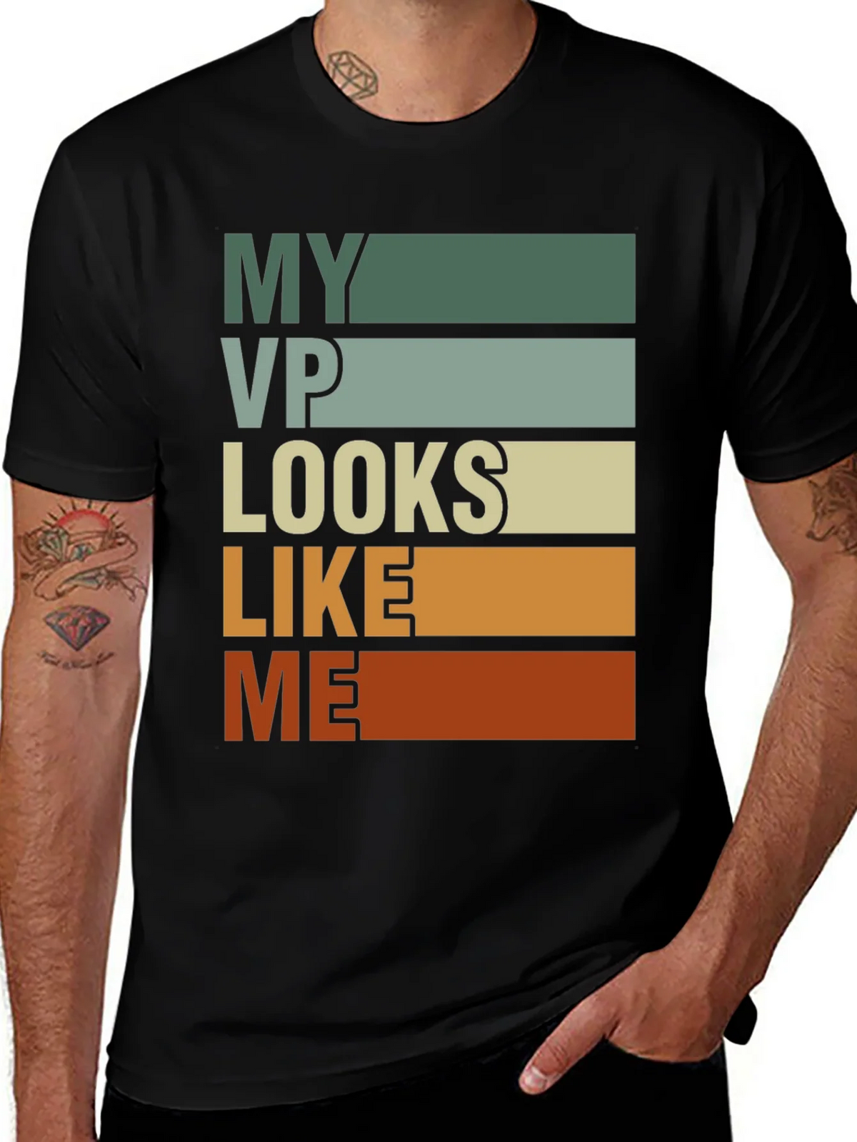 My VP Looks Like Me Retro Style Graphic Tee