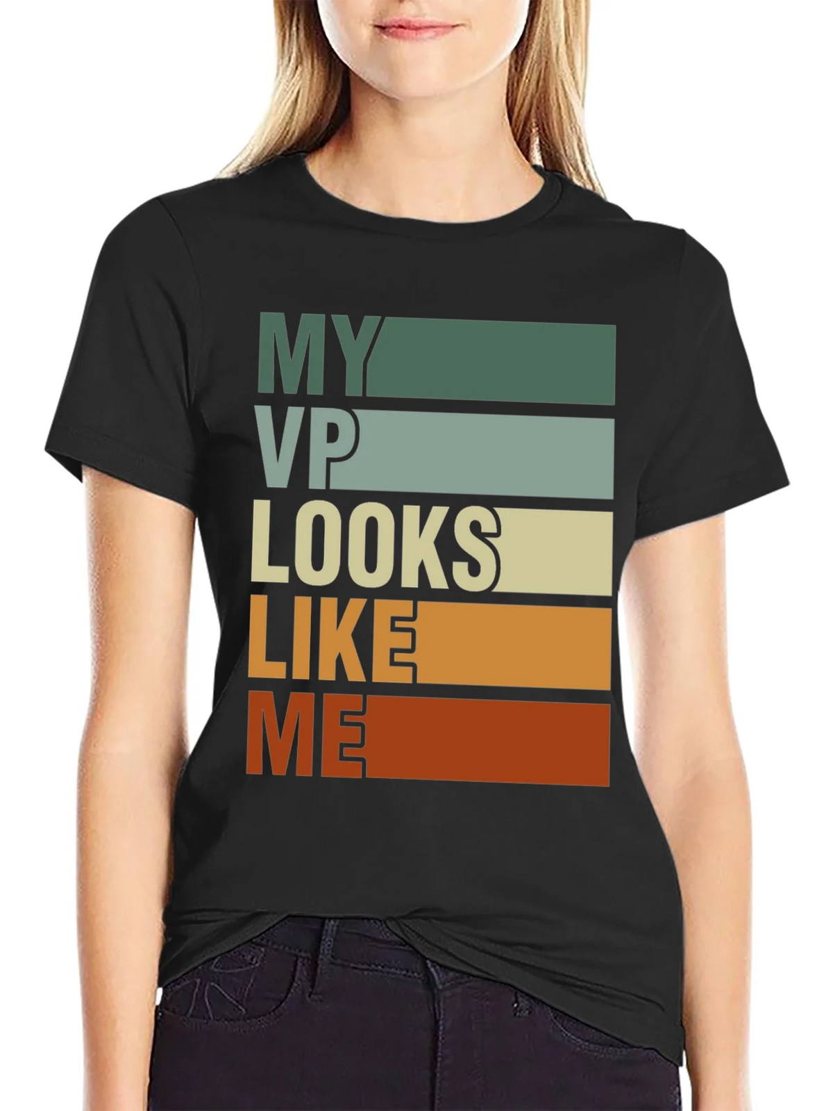 My VP Looks Like Me Retro Style Graphic Tee