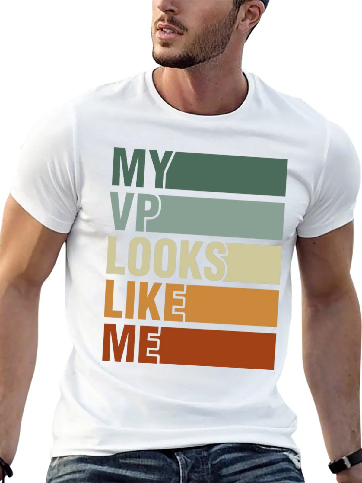 My VP Looks Like Me Retro Style Graphic Tee