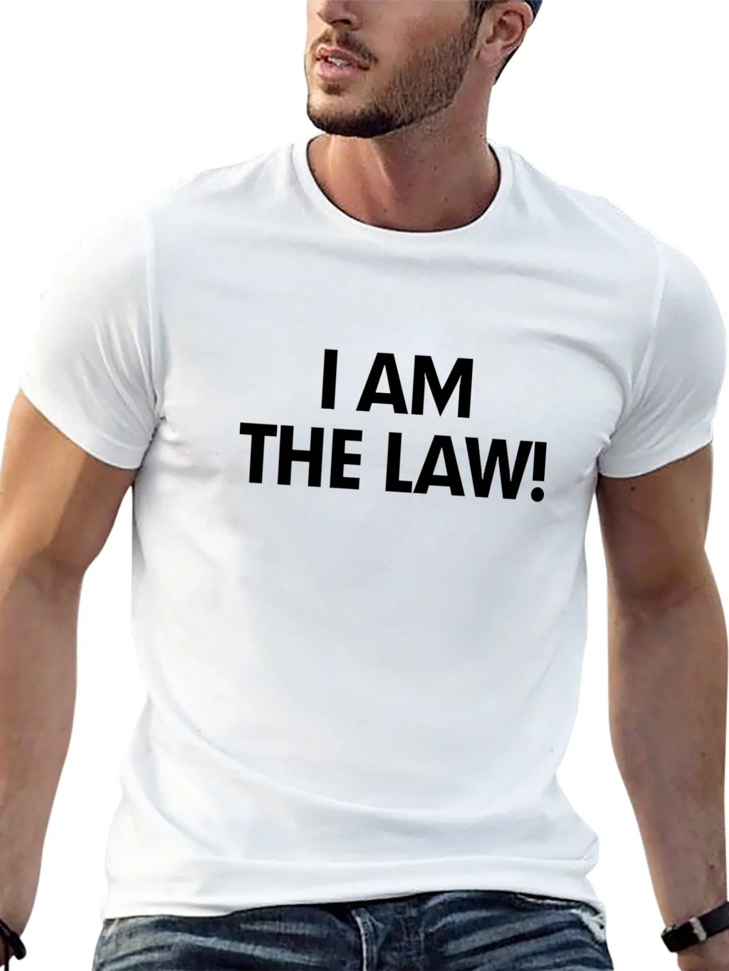 I AM THE LAW! Black T-Shirt