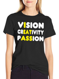 Vision Creativity Passion Graphic Tee