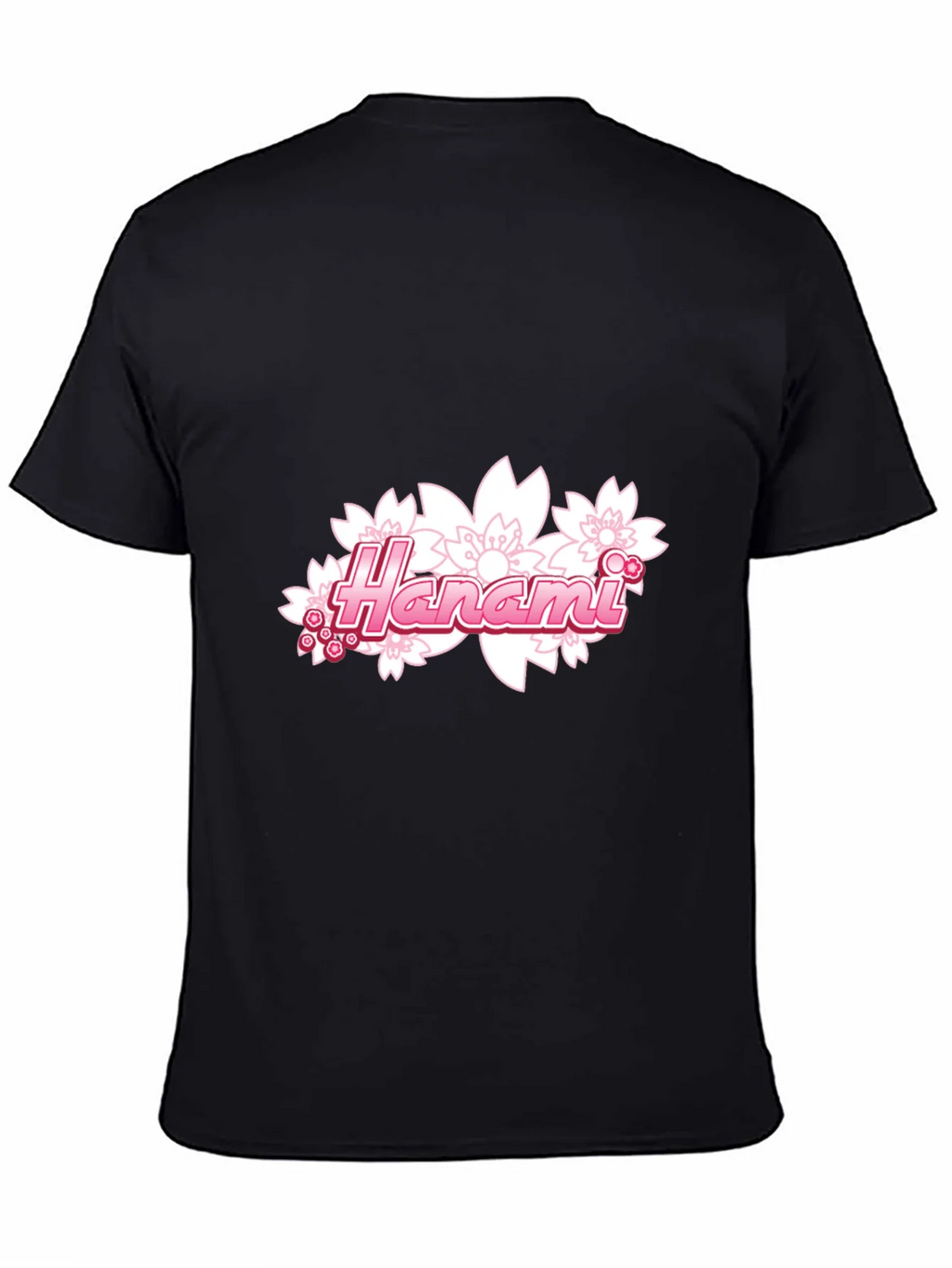 Hanami Cherry Blossom Graphic T-Shirt - Stylish Black Tee