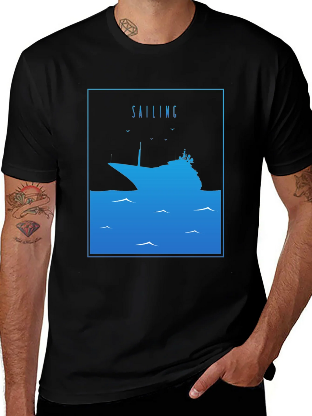 Sailing Ship Graphic T-Shirt
