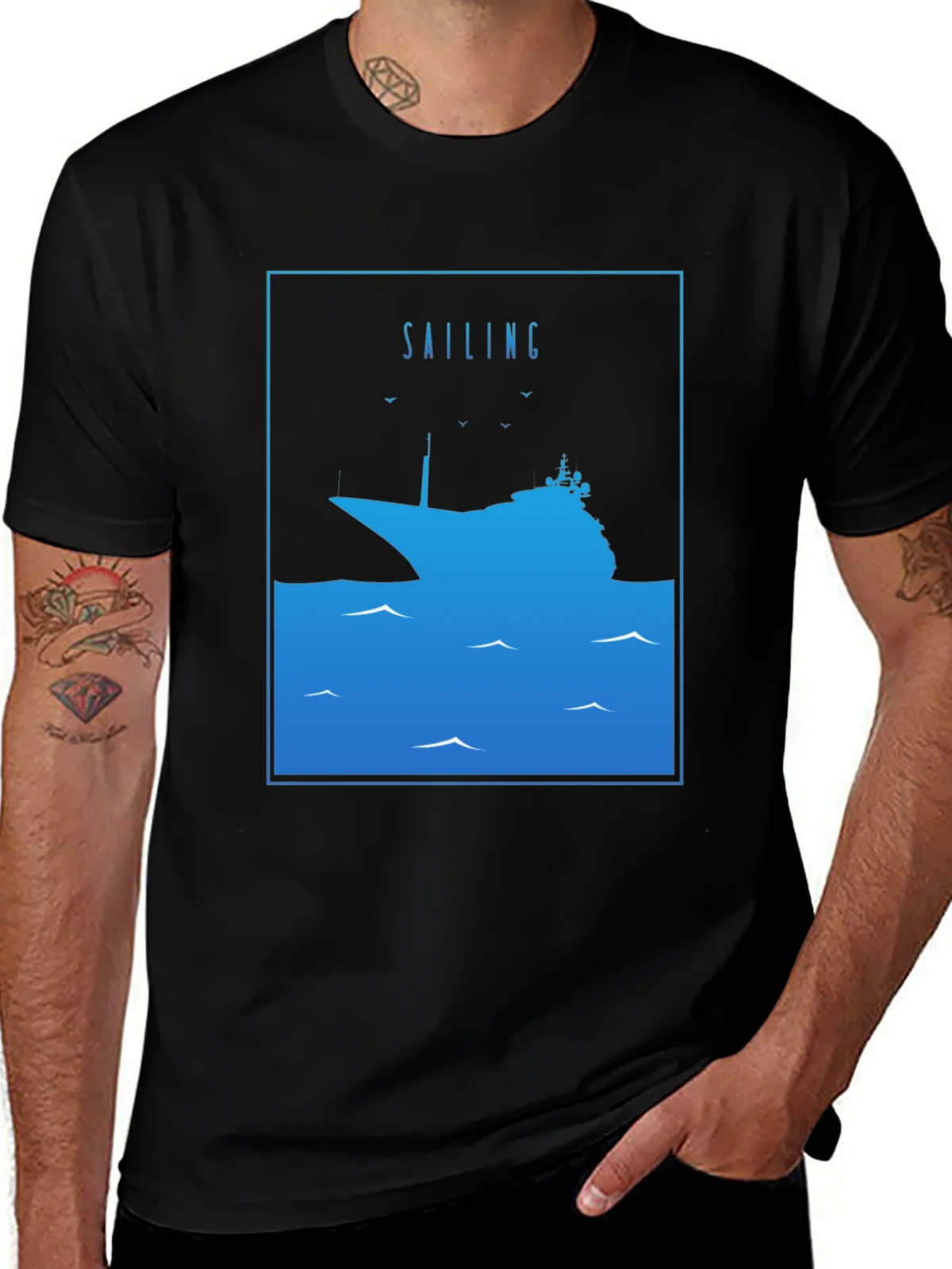 Sailing Ship Graphic T-Shirt