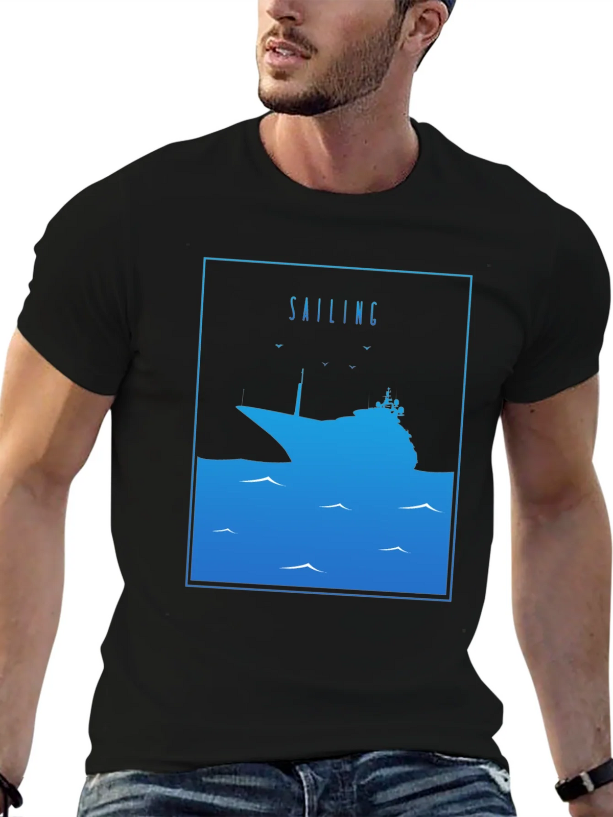 Sailing Ship Graphic T-Shirt