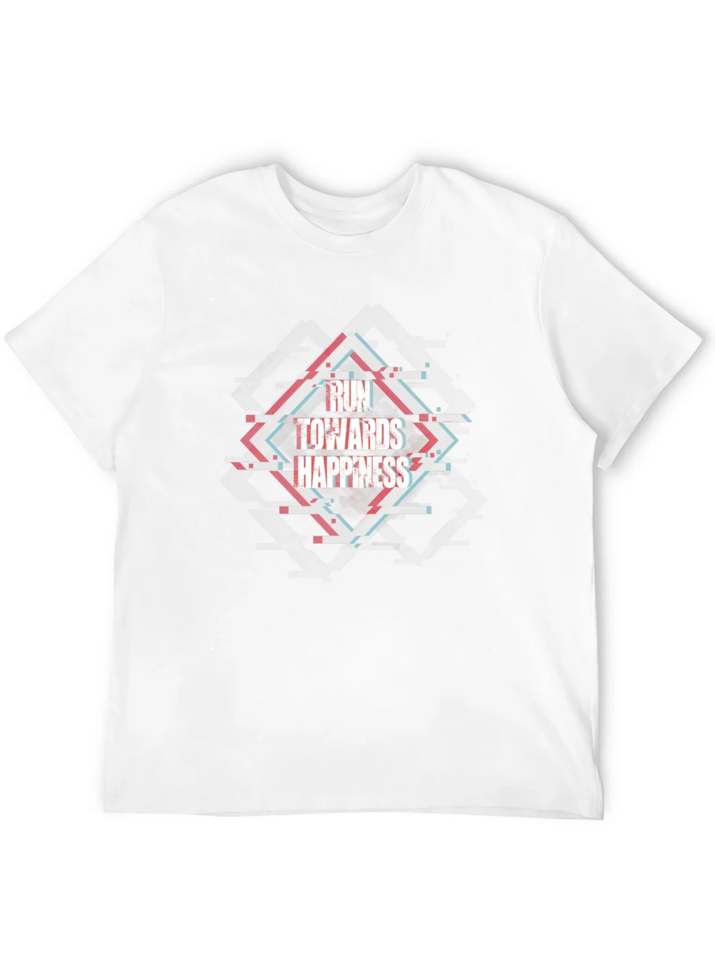 Run Towards Happiness Black Tee