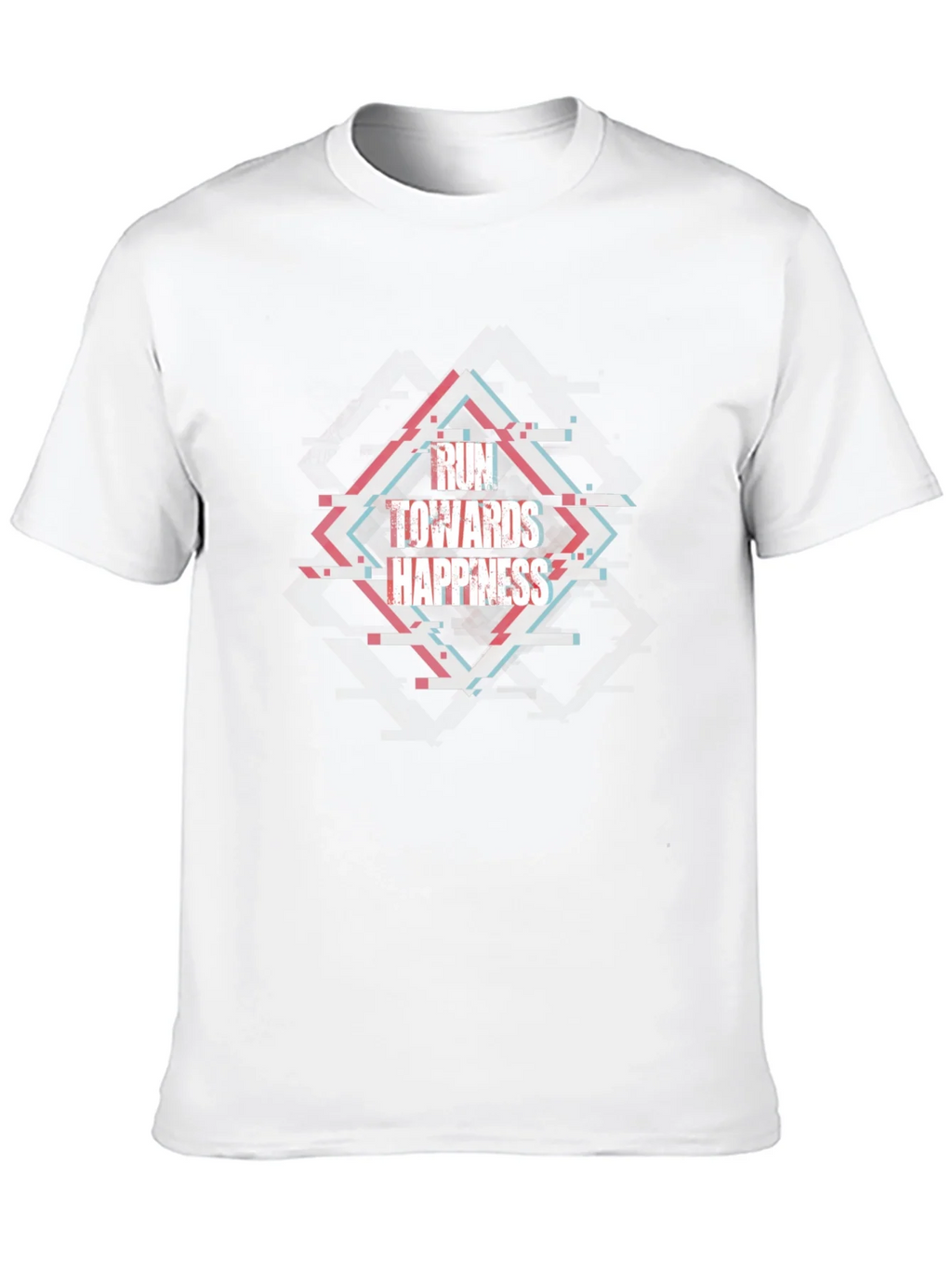 Run Towards Happiness Black Tee