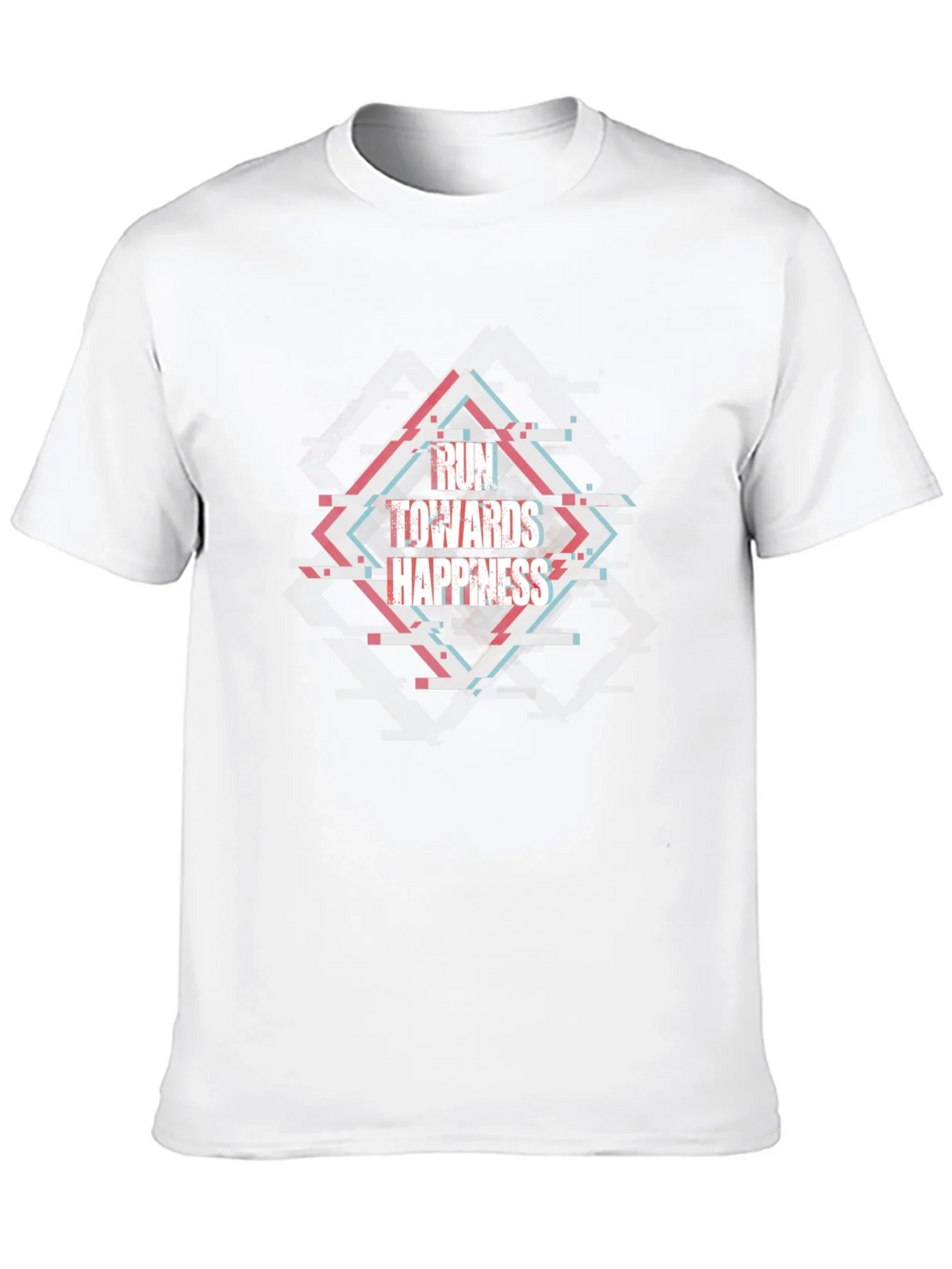 Run Towards Happiness Black Tee