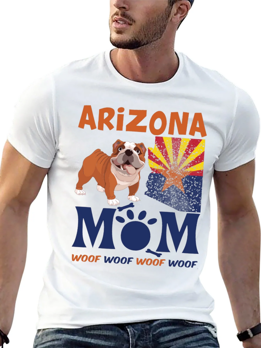 Arizona Bulldog Mom T-Shirt