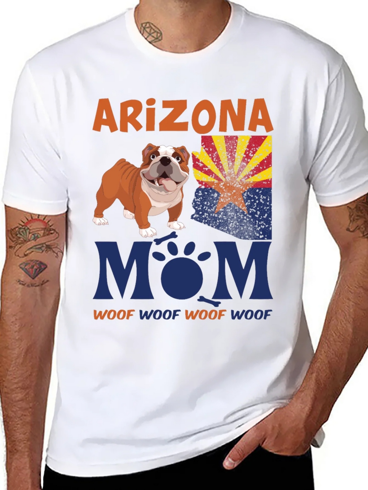 Arizona Bulldog Mom T-Shirt