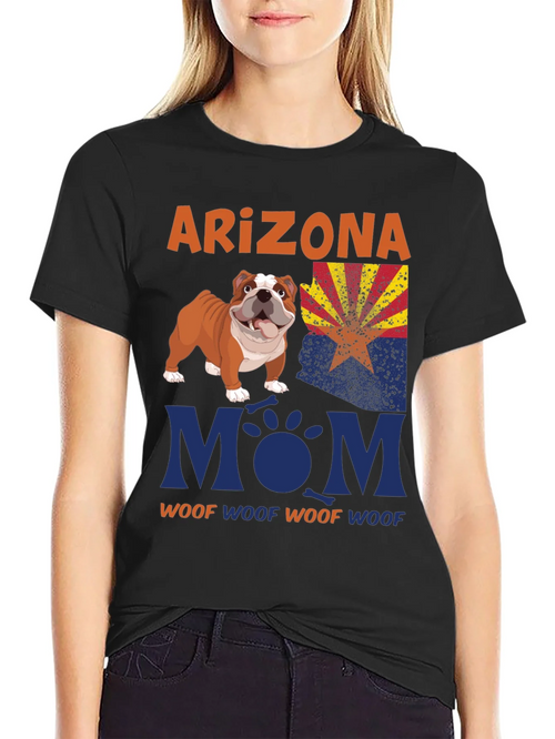 Arizona Bulldog Mom T-Shirt