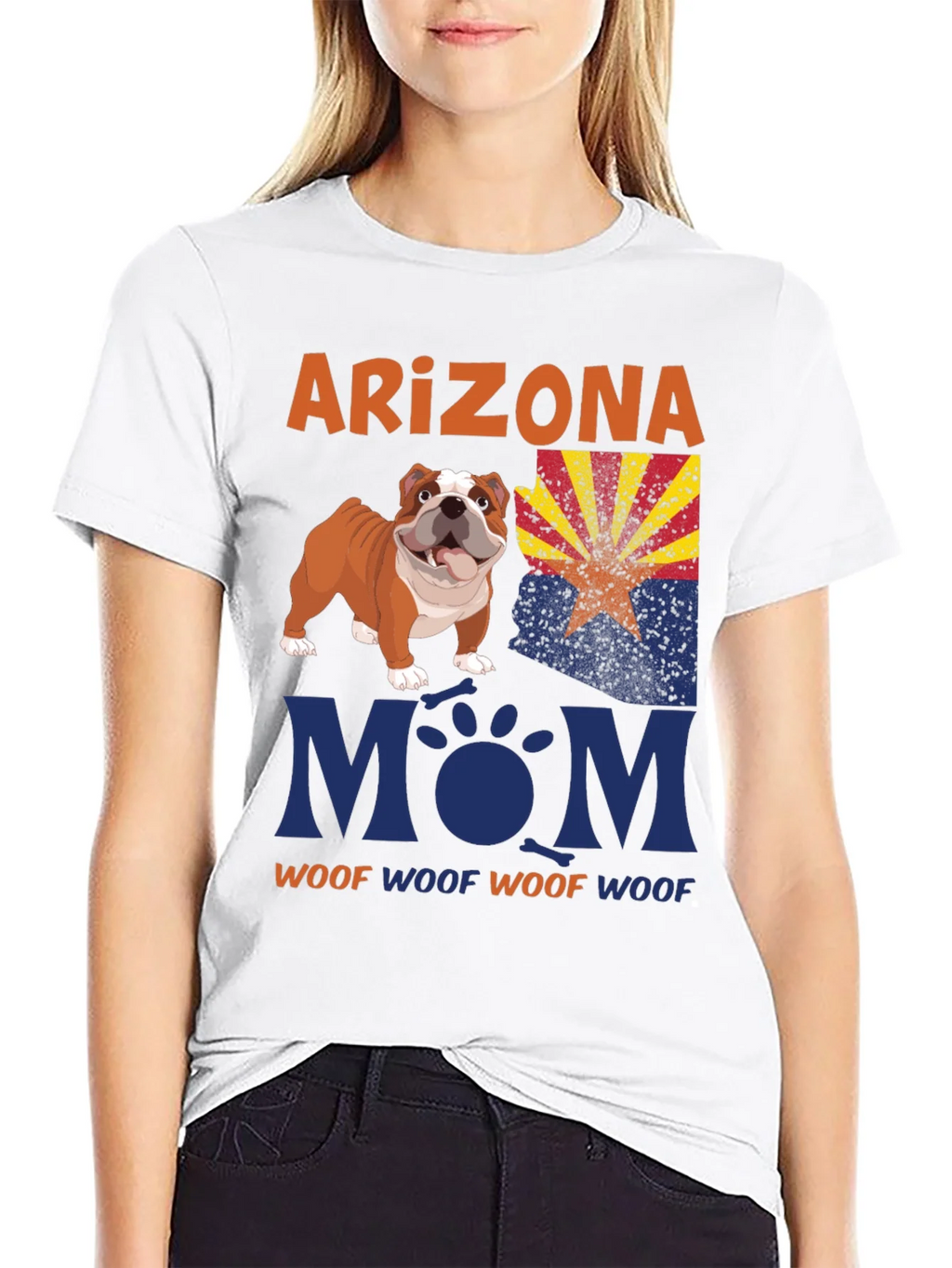 Arizona Bulldog Mom T-Shirt