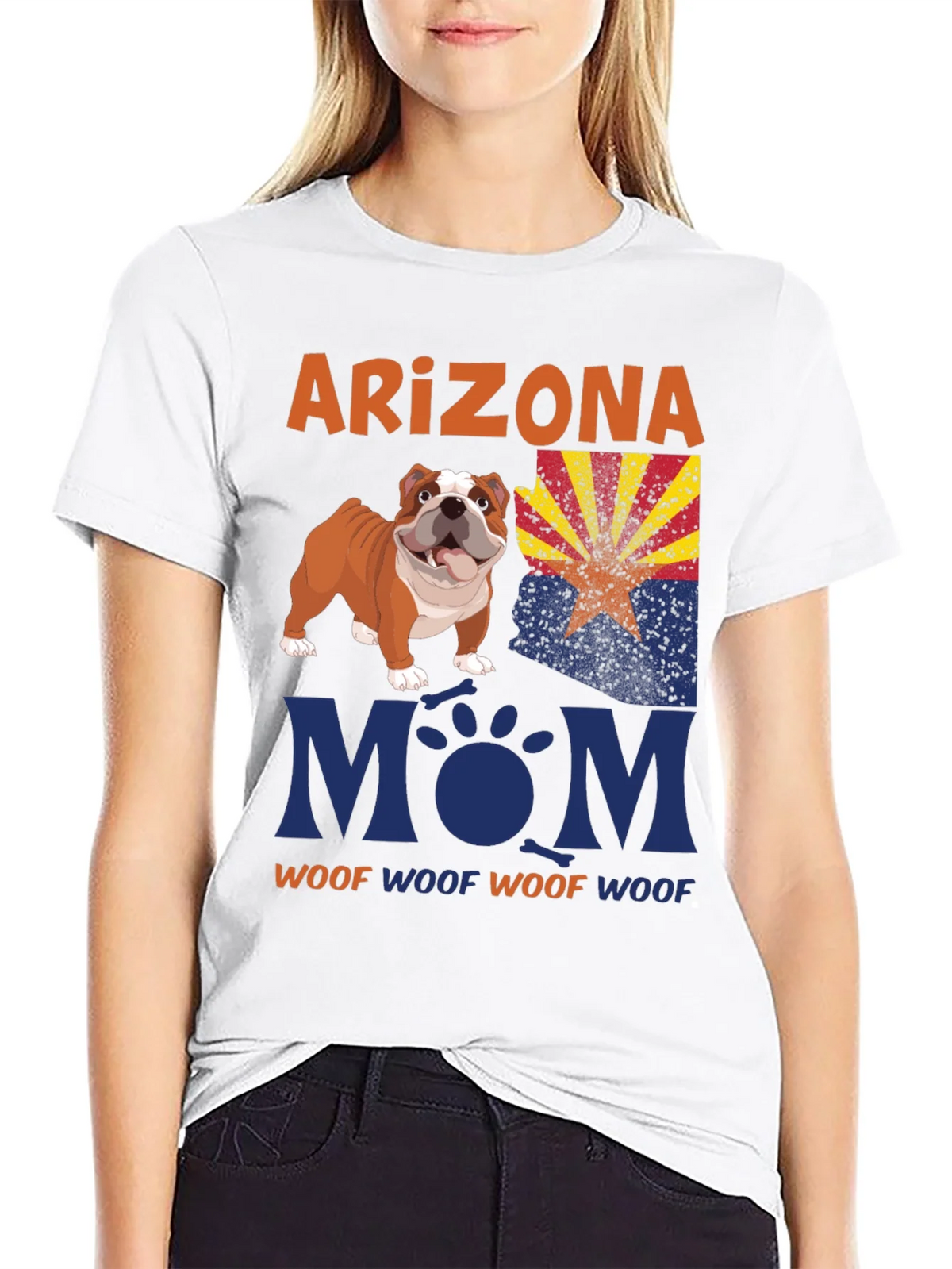 Arizona Bulldog Mom T-Shirt
