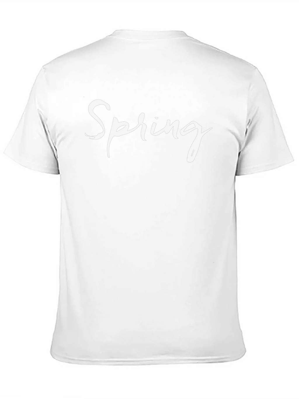Spring Graphic T-Shirt - Black Casual Tee