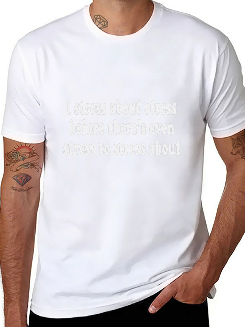 I Stress About Stress T-Shirt - Funny Anxiety Tee