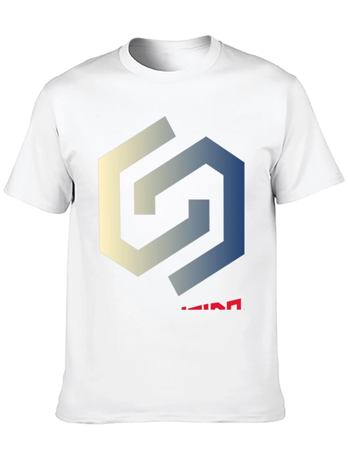 Geometric Logo Black T-Shirt - Modern Design
