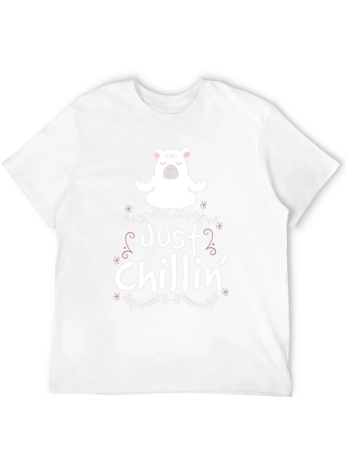 Just Chillin Bear Graphic Tee - Black