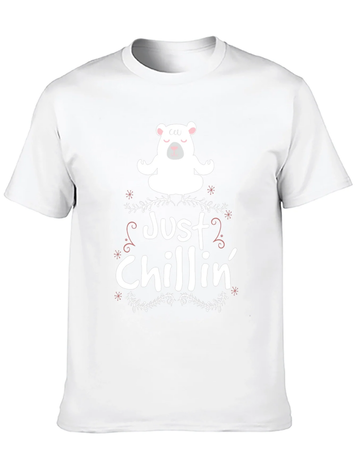 Just Chillin Bear Graphic Tee - Black