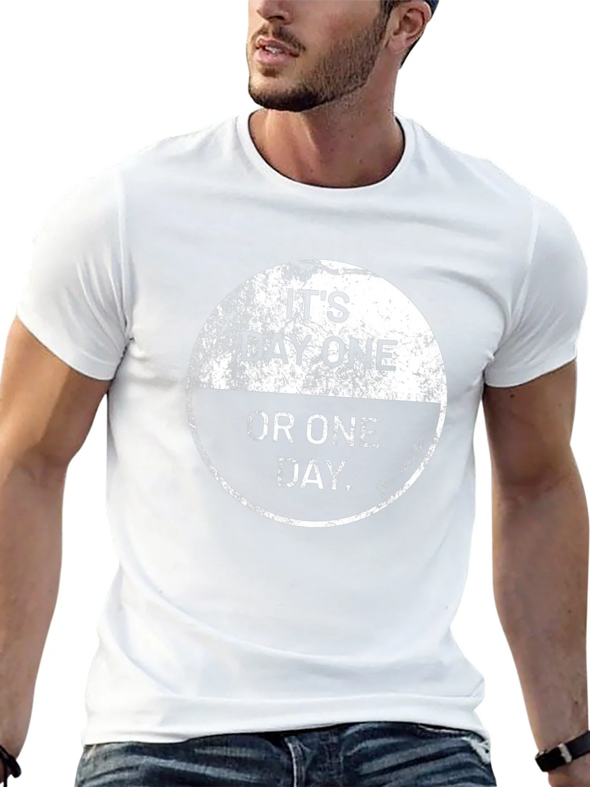 Its Day One Or One Day Black T-Shirt