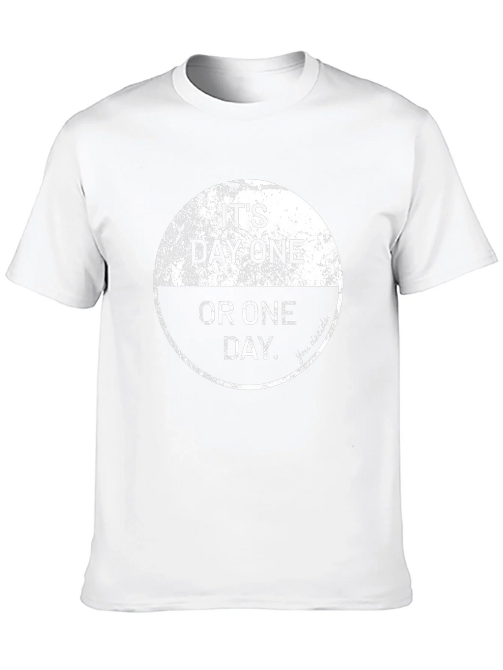 Its Day One Or One Day Black T-Shirt