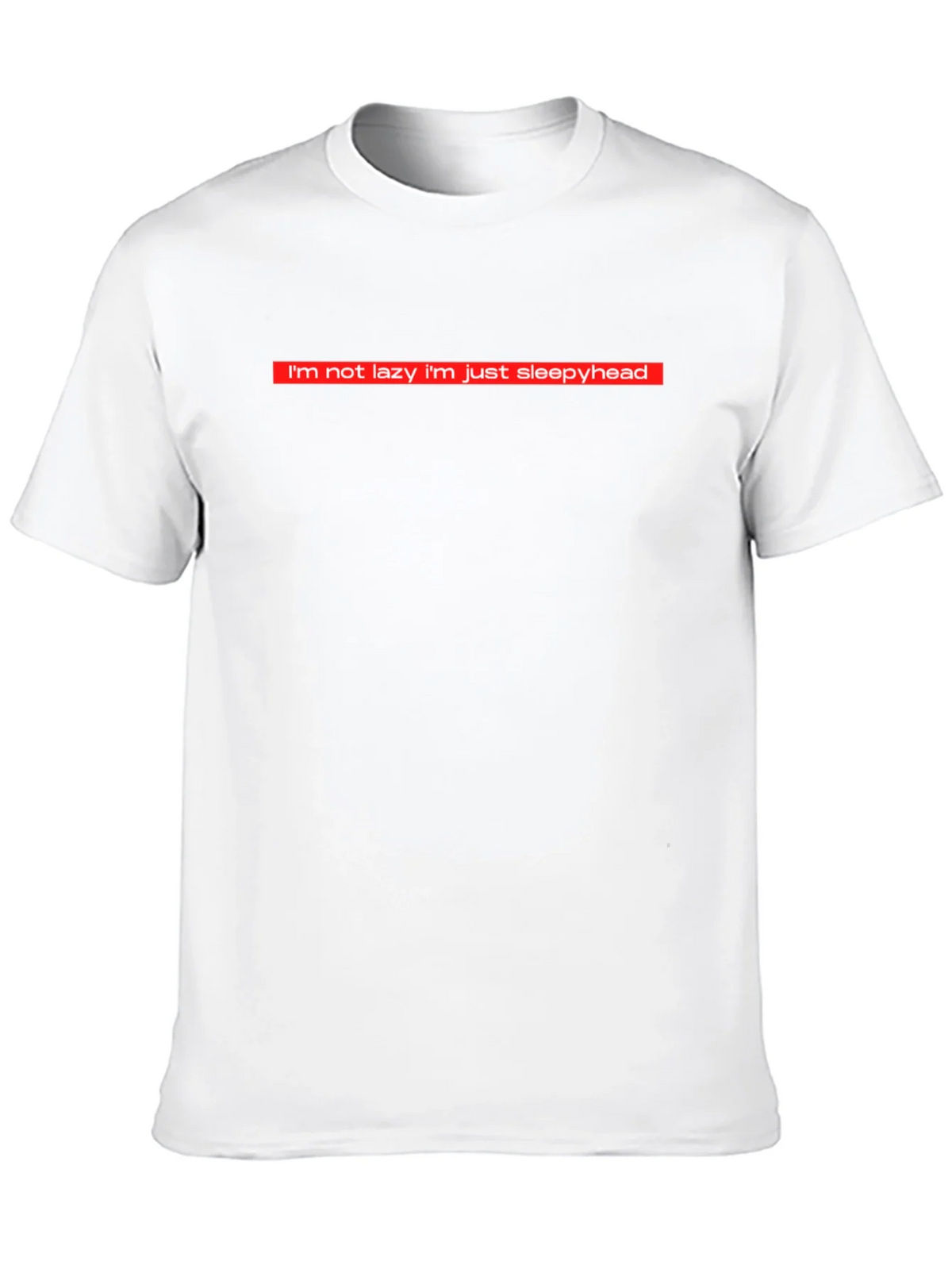 Funny Im Not Lazy Sleepyhead Black T-Shirt