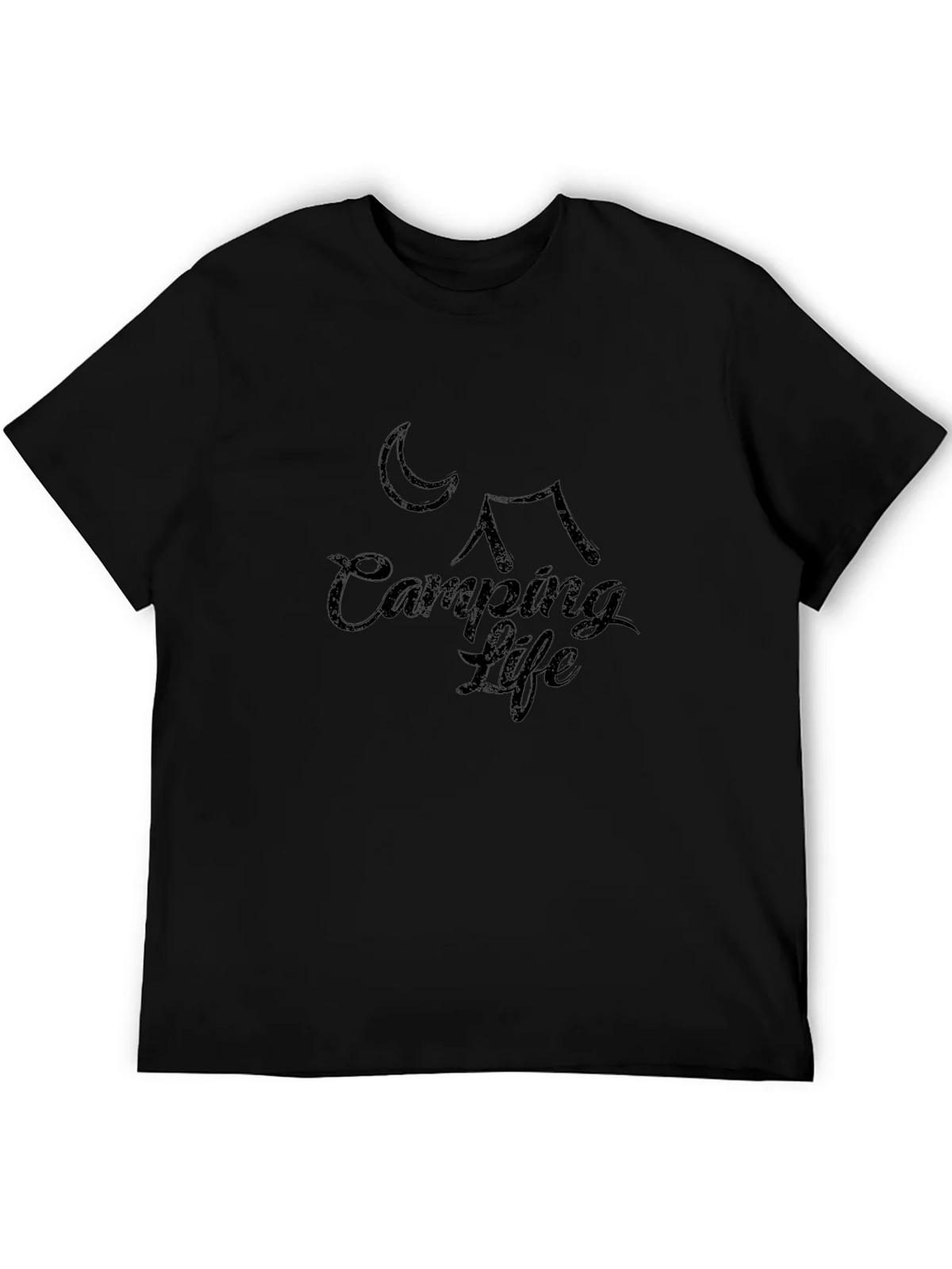 Camping Life Graphic Tee - Black