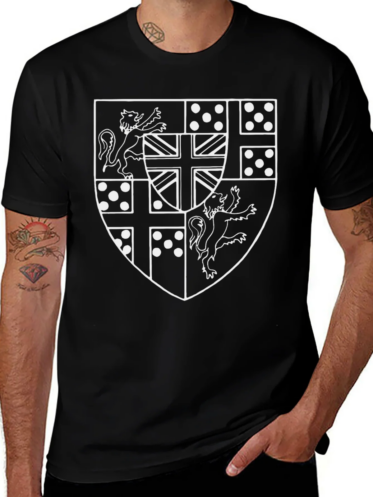 Heraldic Crest Black T-Shirt